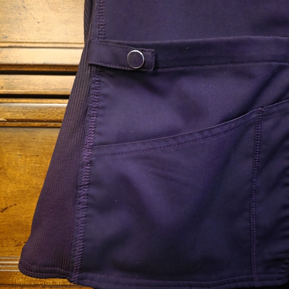 Med Couture Women's Deep Purple Short Sleeve Top - Picture 2 of 5